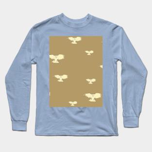 Beige Birds Long Sleeve T-Shirt